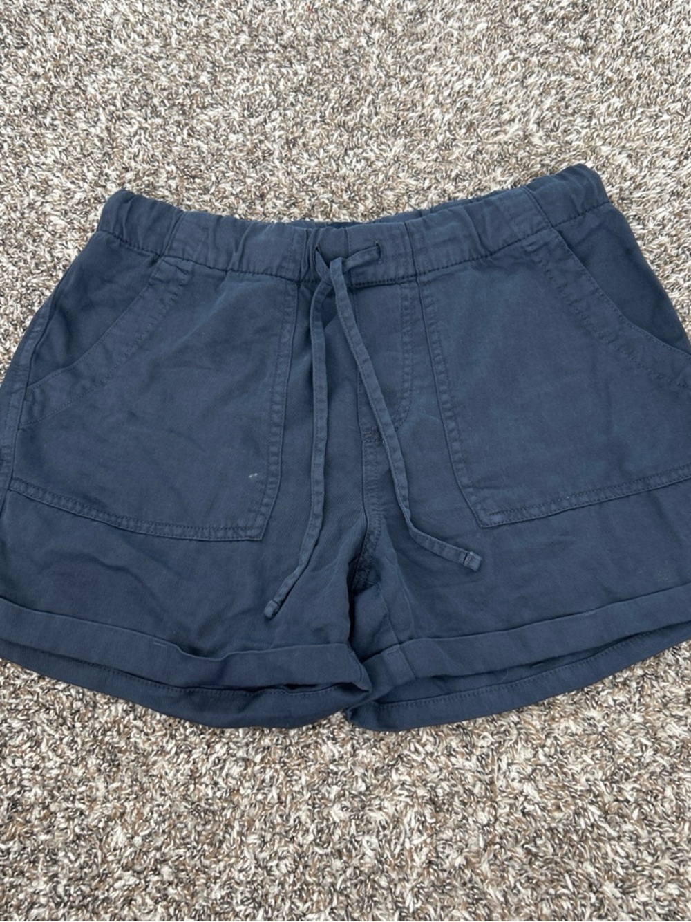 old navy blue linen shorts